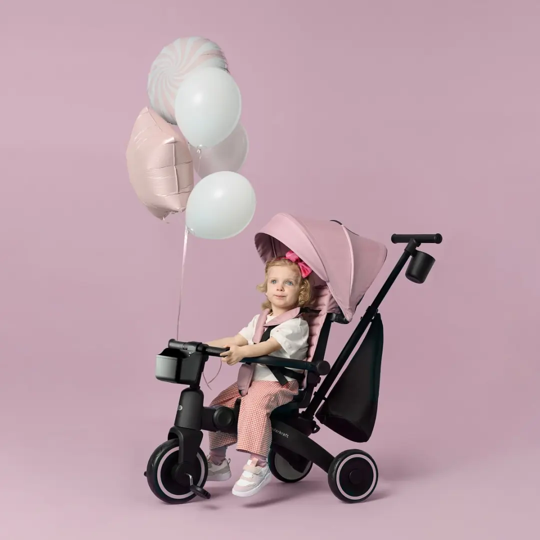 KinderKraft JAZZ 2 5-in-1 Kinderdriewieler - Roze
