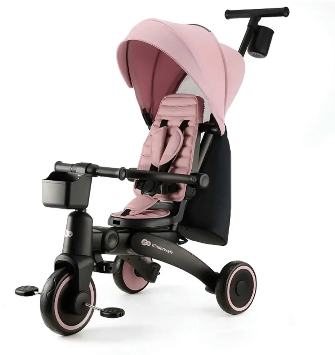 KinderKraft JAZZ 2 5-in-1 Kinderdriewieler - Roze - afbeelding 6 van 6