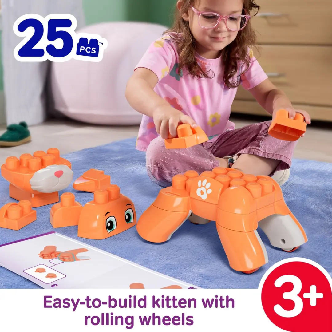 Mega Bloks Fisher-Price Rollende Kitten - 26 Stukken