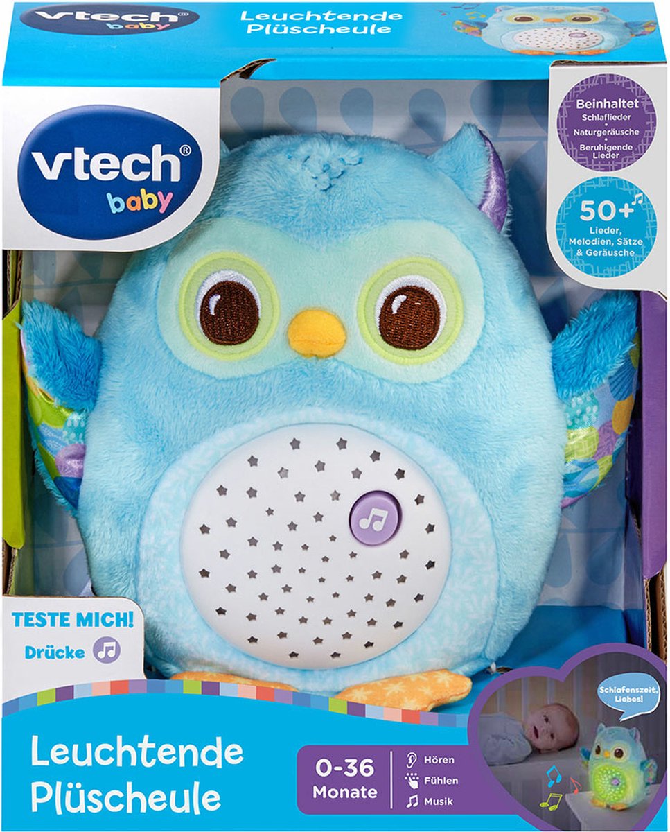 Leuchtende Plüscheule.