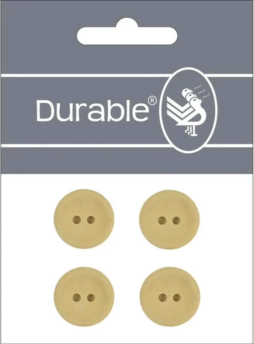 Durable Knoop Blanco 20mm