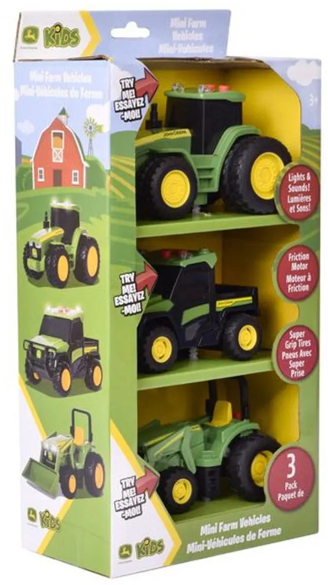 Tomy John Deere Tractor Speelgoed 3-Pack