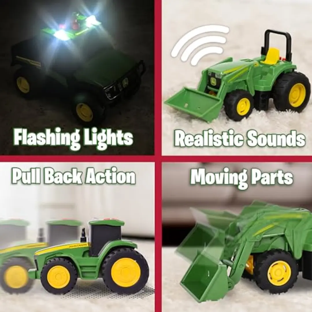 Tomy John Deere Tractor Speelgoed 3-Pack - Meerkleurig