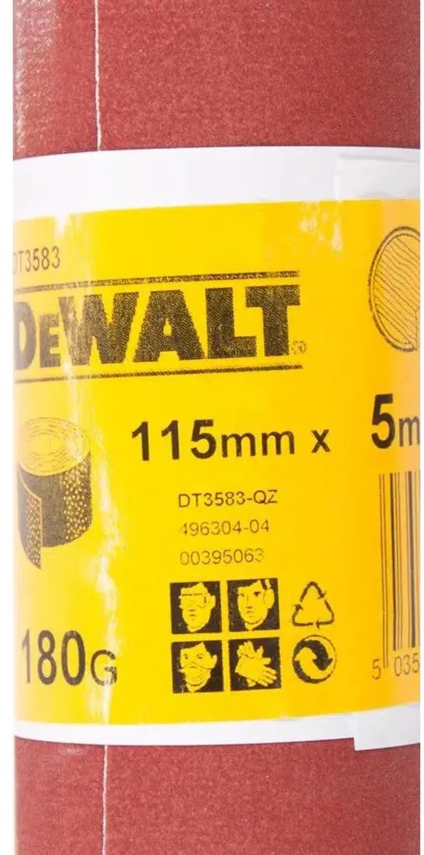 DeWalt DT3583 P180 Schuurpapierrol 5m x 115mm