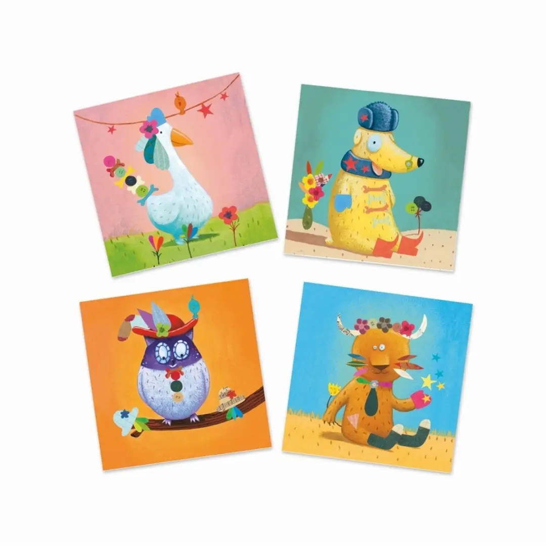 Djeco Stickers Multicolore - 11 Stuks