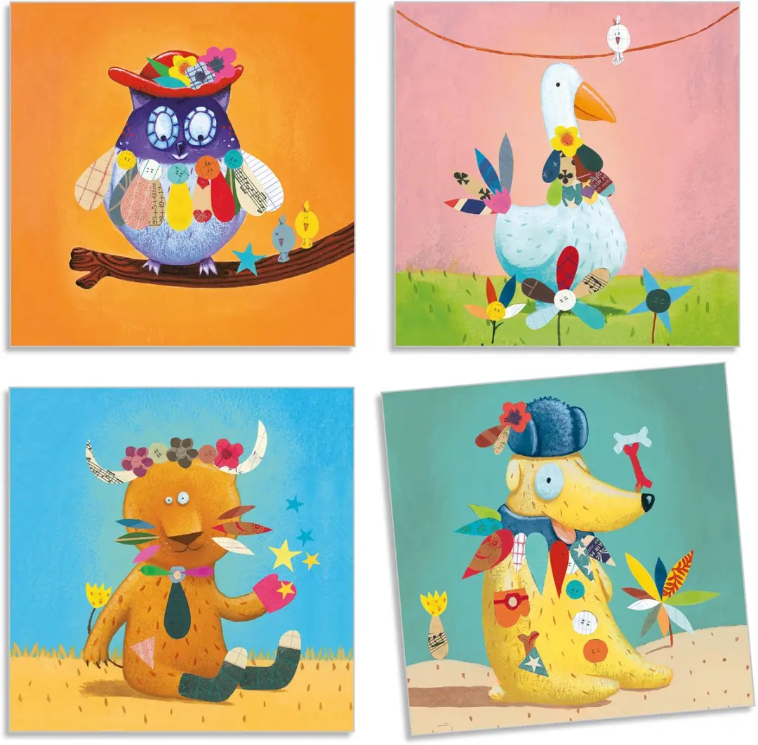 Djeco Stickers Multicolore - 11 Stuks