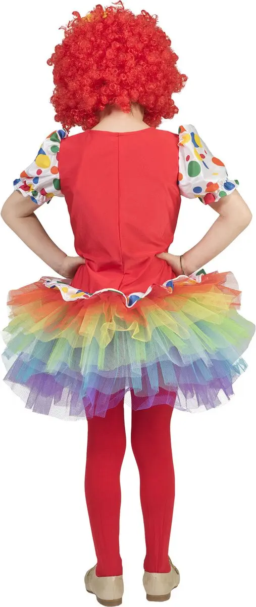 Espa Pierrot Clown Kostuum Meisje Maat 140 - Multicolor