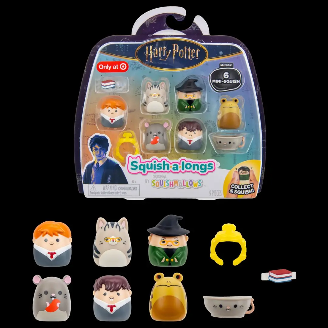 Squishmallows SQUISH-A-LONGS SQAL0502 Harry Potter 3 Stuks - Multi