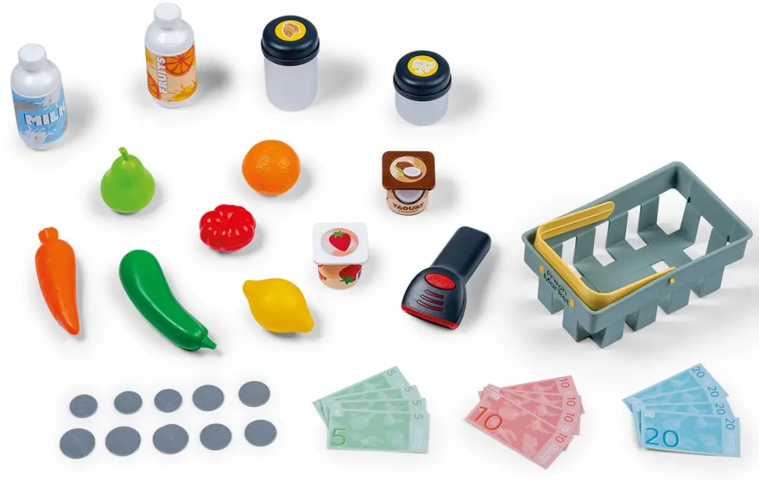 Smoby Speelgoedkassa met 35 Accessoires - afbeelding 6 van 6