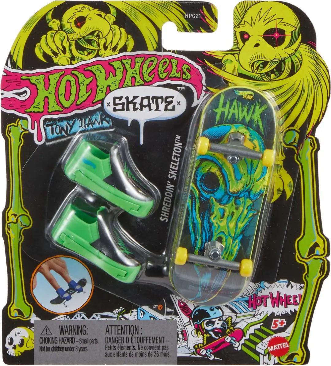 Hot Wheels SKATE SHREDDIN' SKELETON