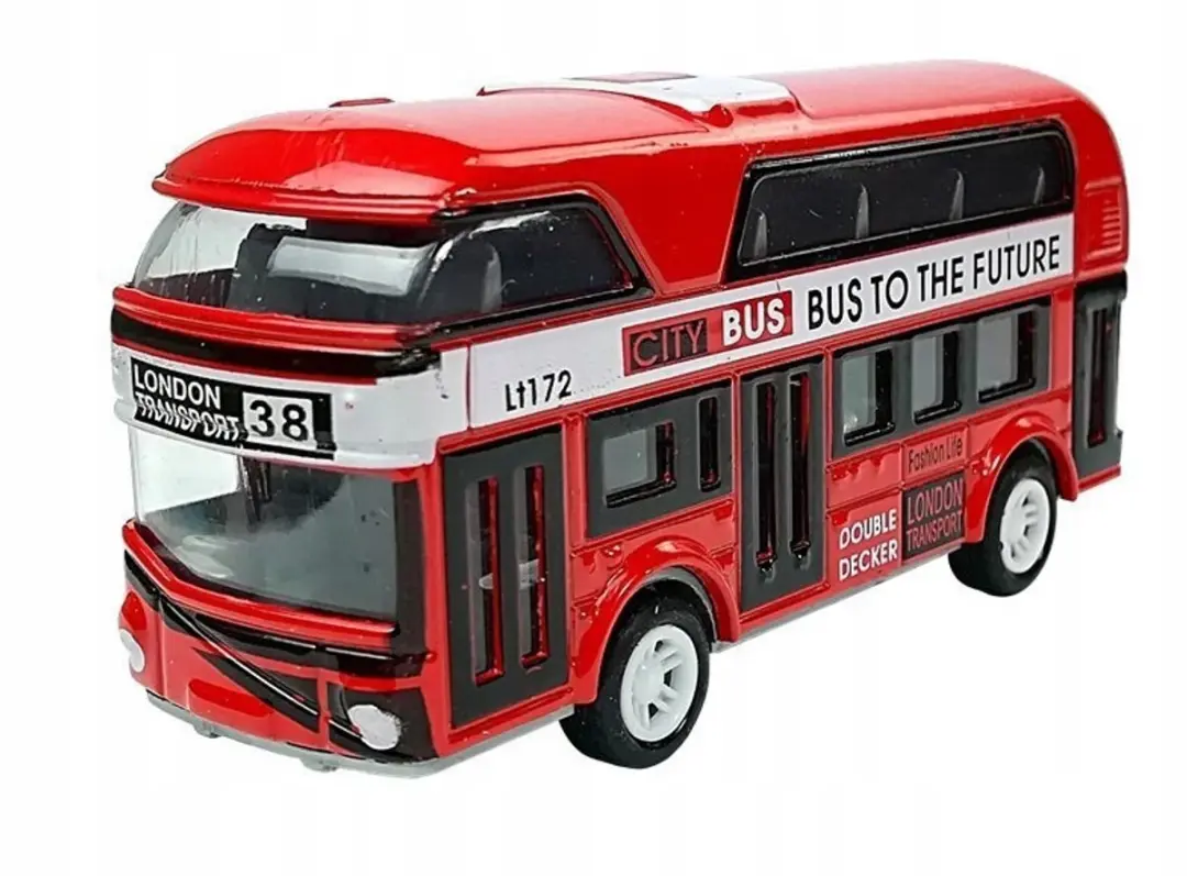 LEAN TOYS Dubbeldekkerbusspeelgoed 5905991027065 - Meerkleurig