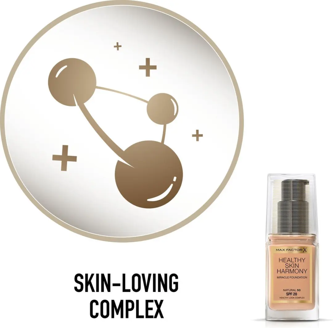 Max Factor Healthy Skin Harmony Foundation 050 Natural 30ml