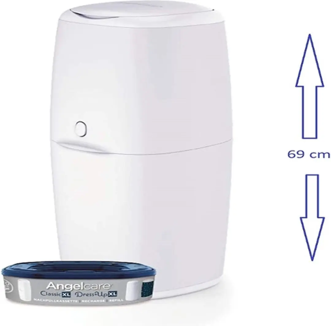 Angelcare Klassieke XL Luieremmer - 25 Stuks - Wit