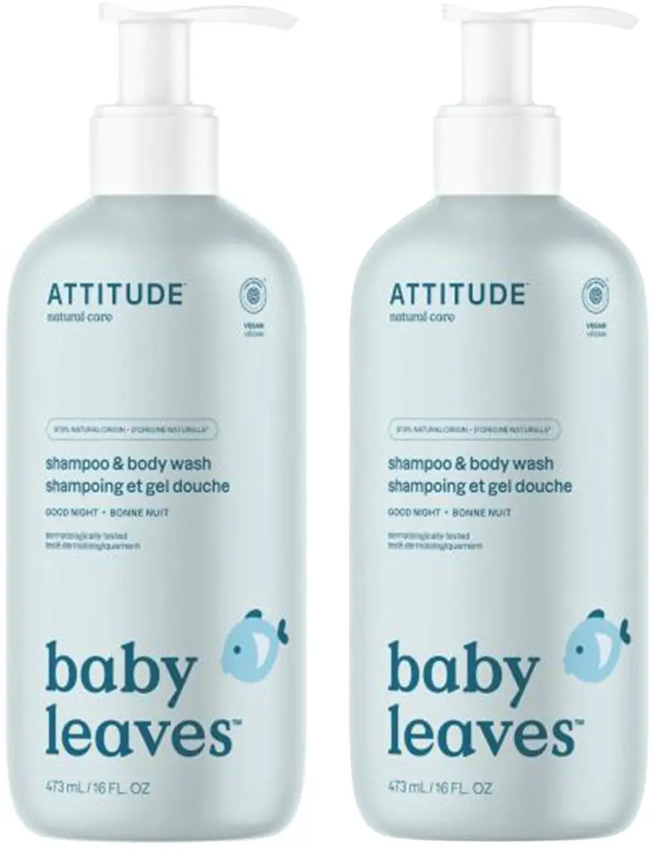 ATTITUDE 2in1 Shampoo en Body Wash Good night Bundel