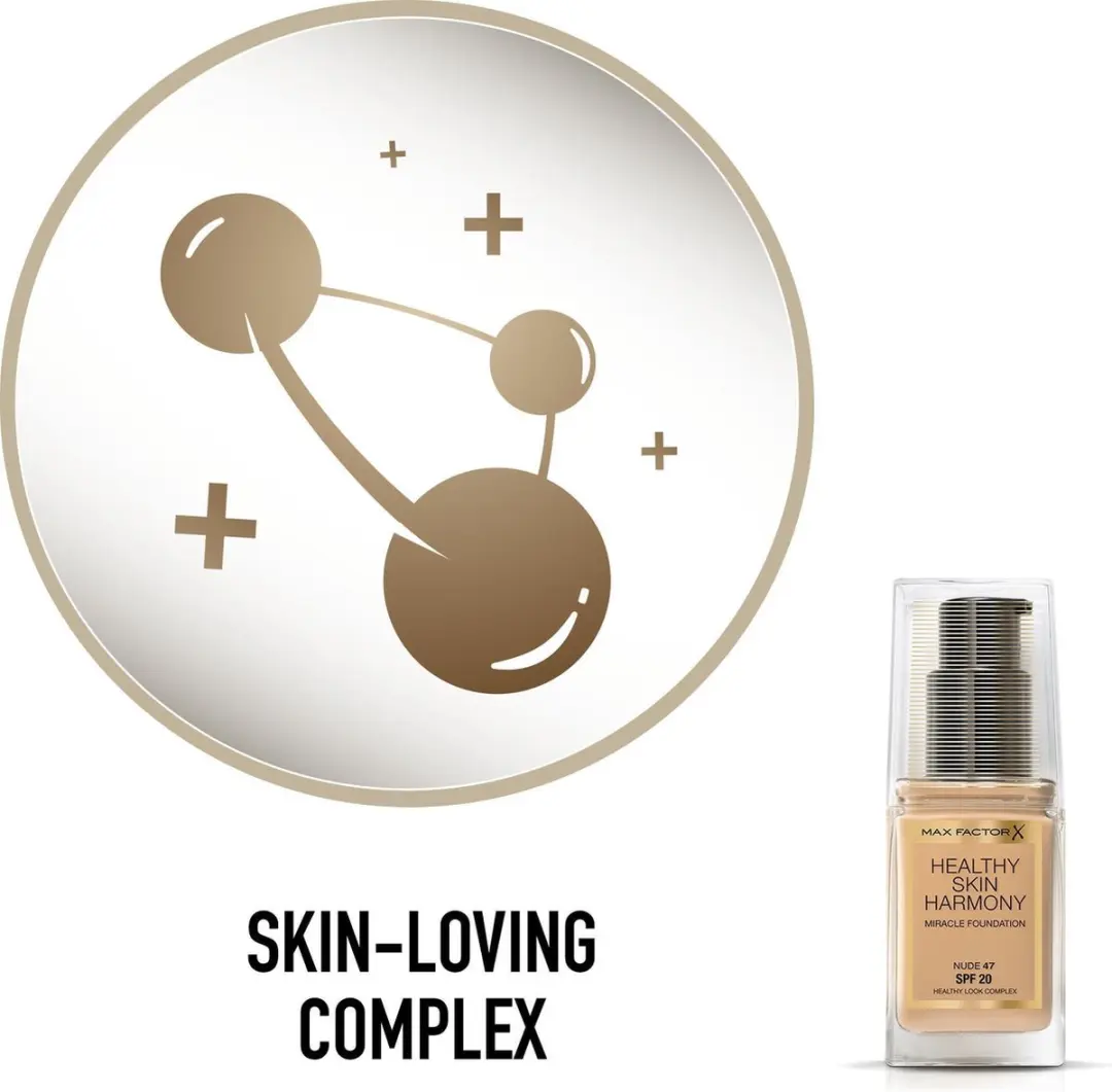 Max Factor Healthy Skin Harmony Foundation 047 Nude