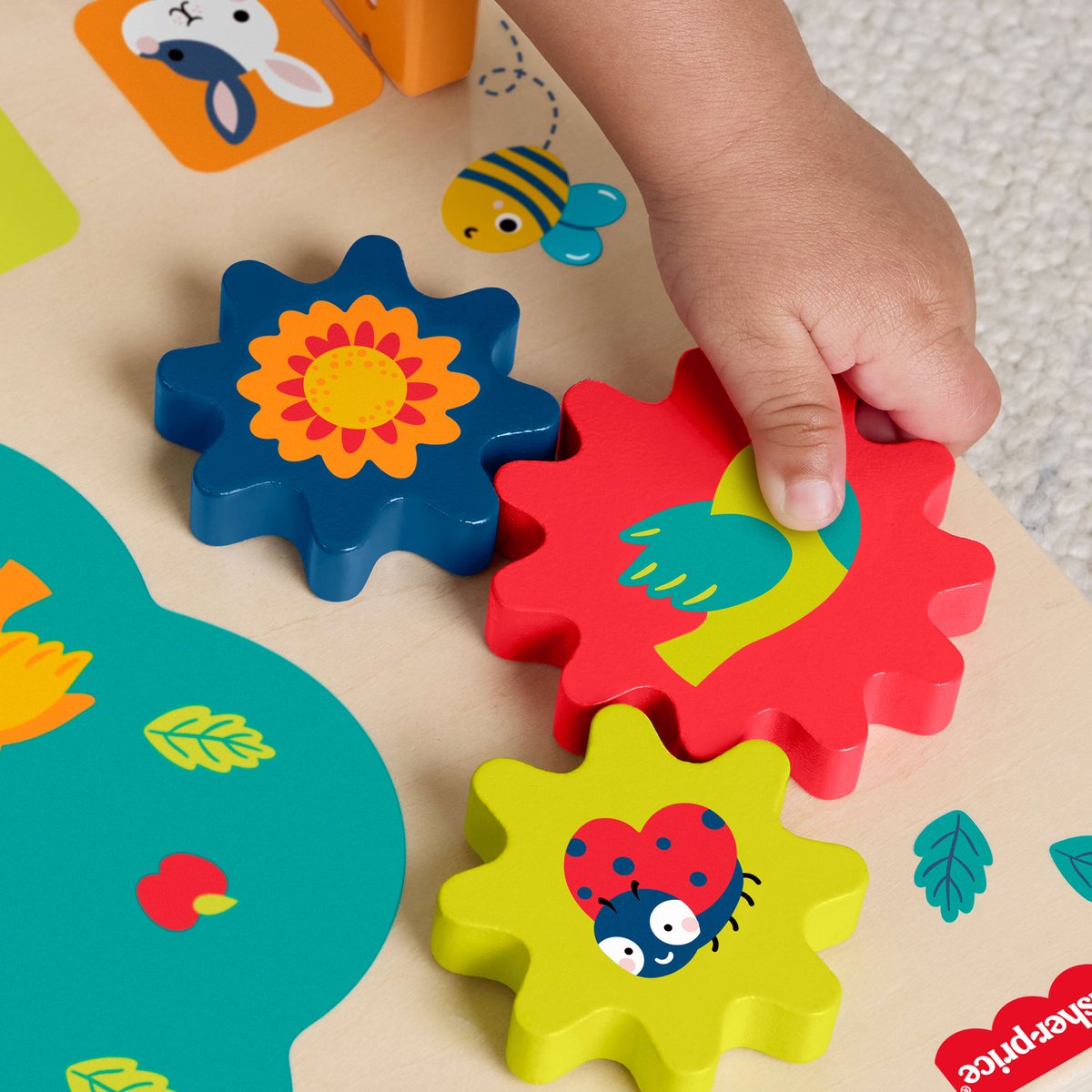 Mattel houten activiteitenspeelgoed Fisher-Price voor peuters.