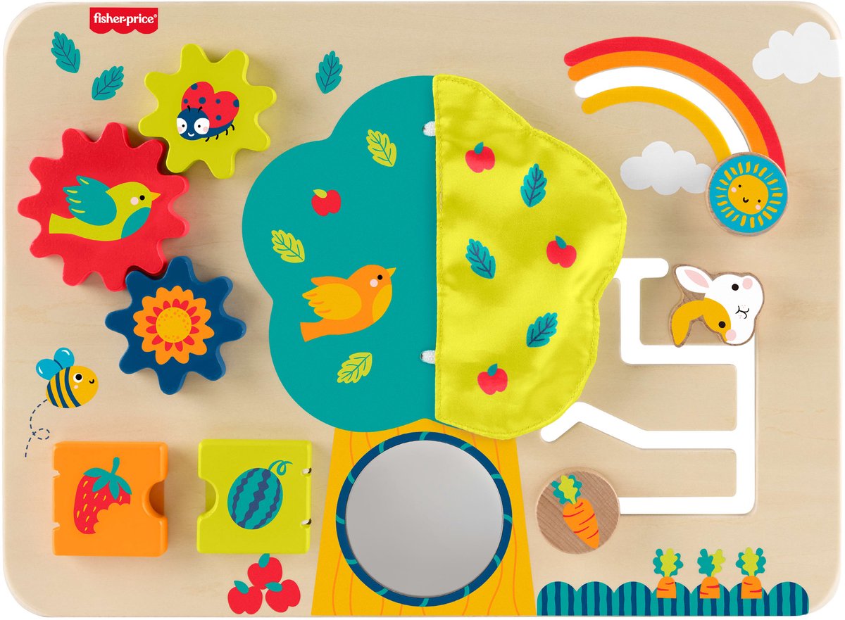 Mattel houten activiteitenspeelgoed Fisher-Price voor peuters.