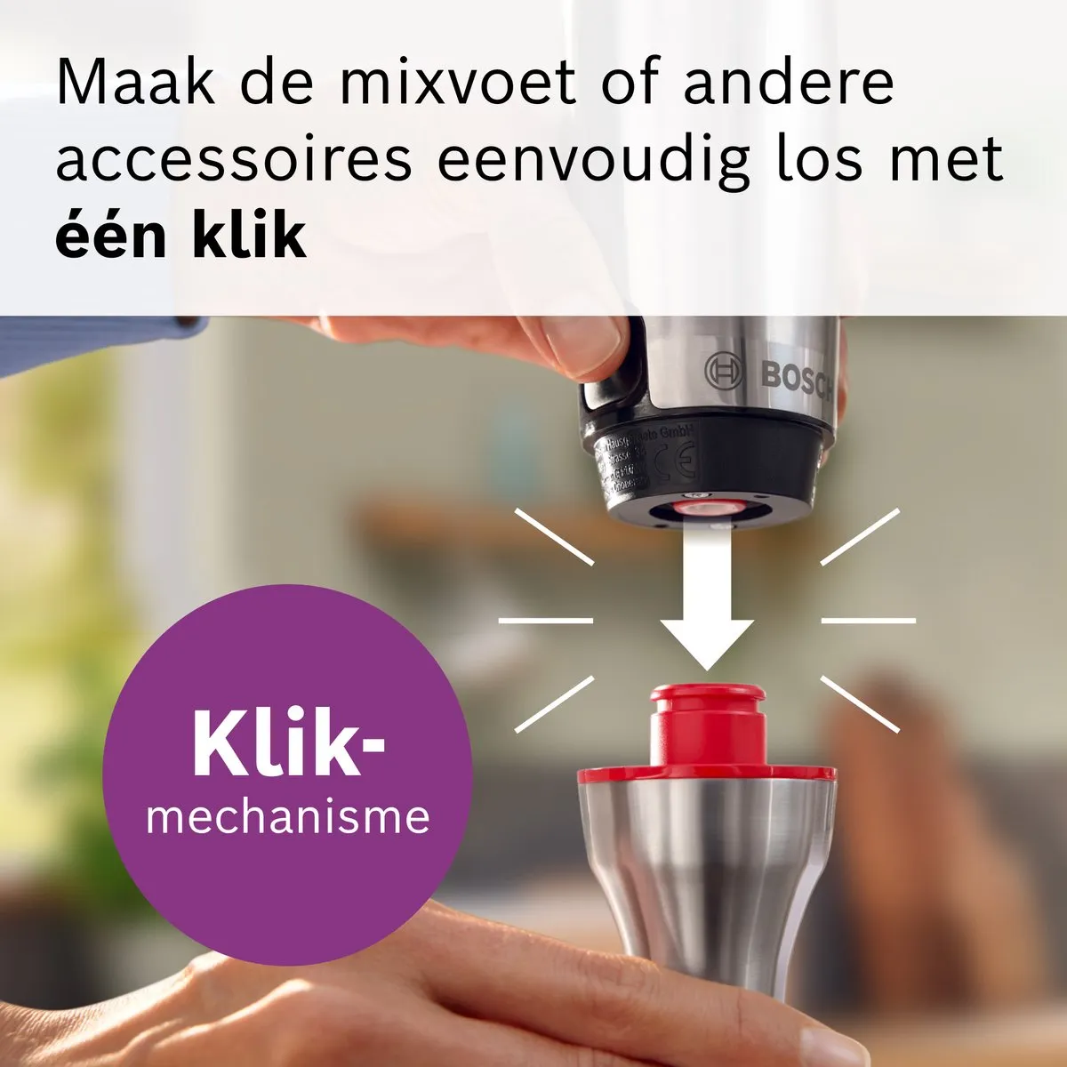 Bosch Serie 8 MSM8M934 - ErgoMaster Staafmixer - 1500W - Roestvrijstaal