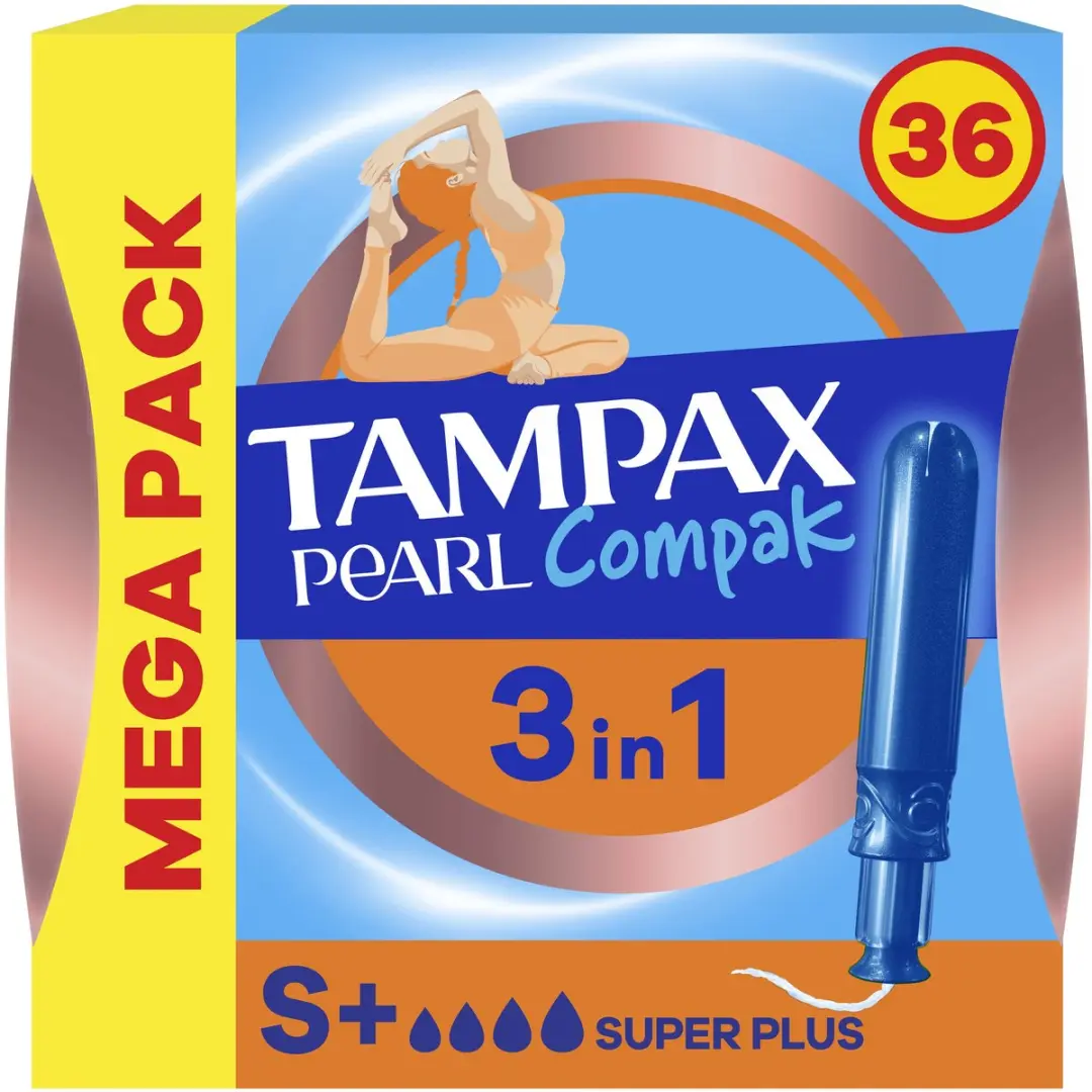 Tampax Pearl Compak Super Plus Tampons - 36 Stuks - afbeelding 6 van 6
