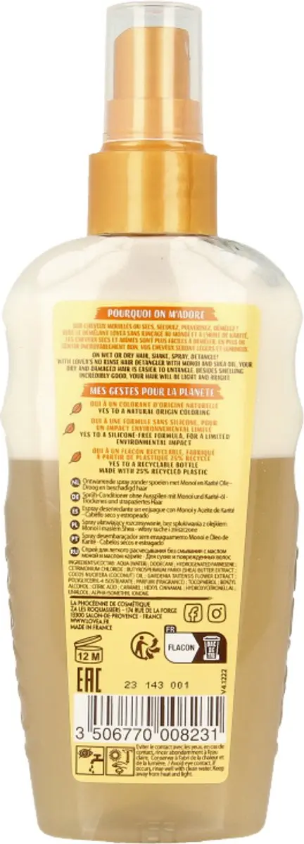 Lovea Monoï & Shea Leave-In Spray 150ml