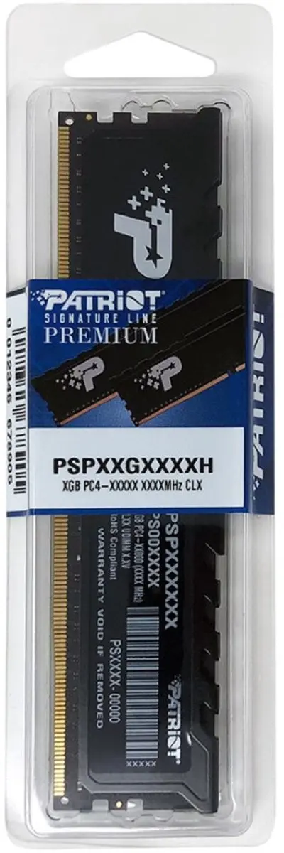 Patriot Premium Black Serie PSP416G3200H1 DDR4 RAM 16GB 3200MHz