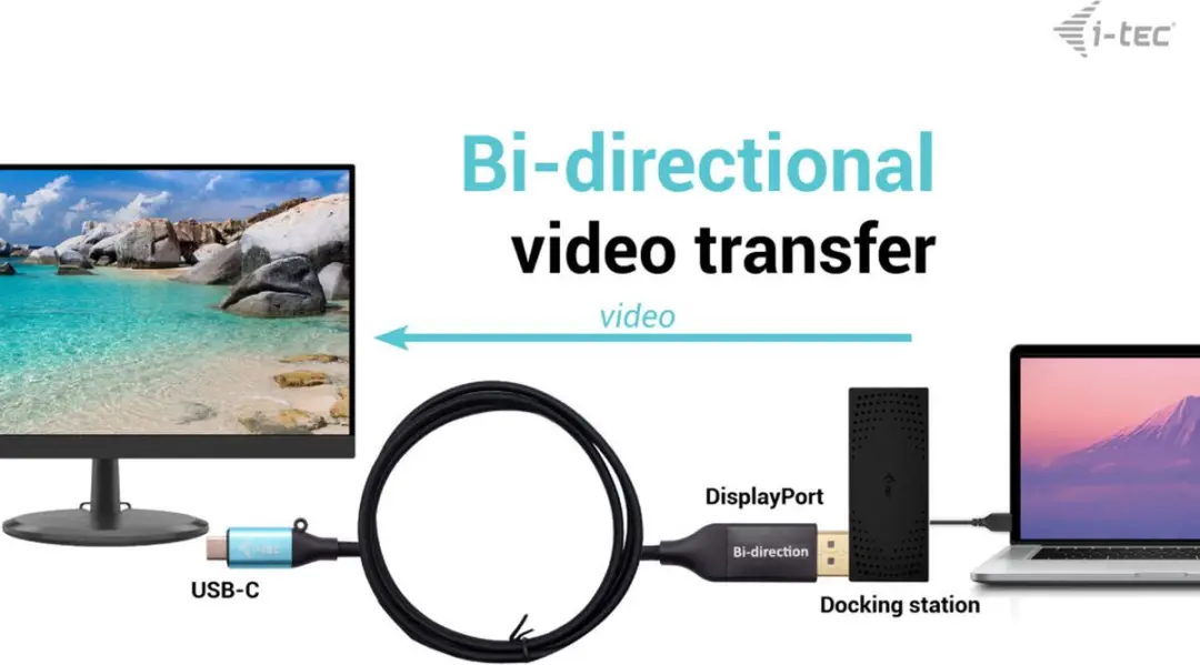I-tec USB-C DisplayPort Adapter 8K/30Hz 150cm - Zwart