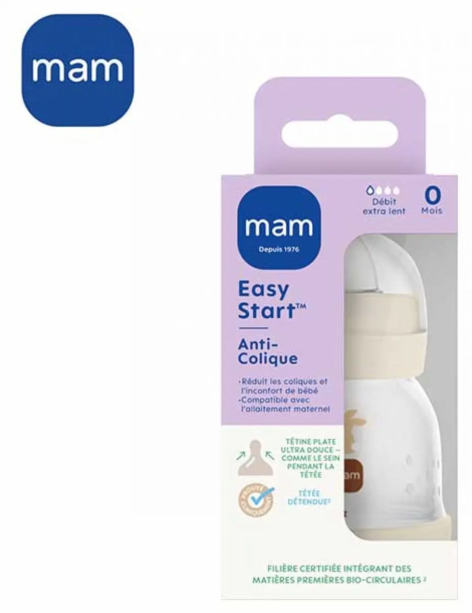 MAM Easy Start Zuigfles 130ml - 2 Stuks - Zand - afbeelding 6 van 6