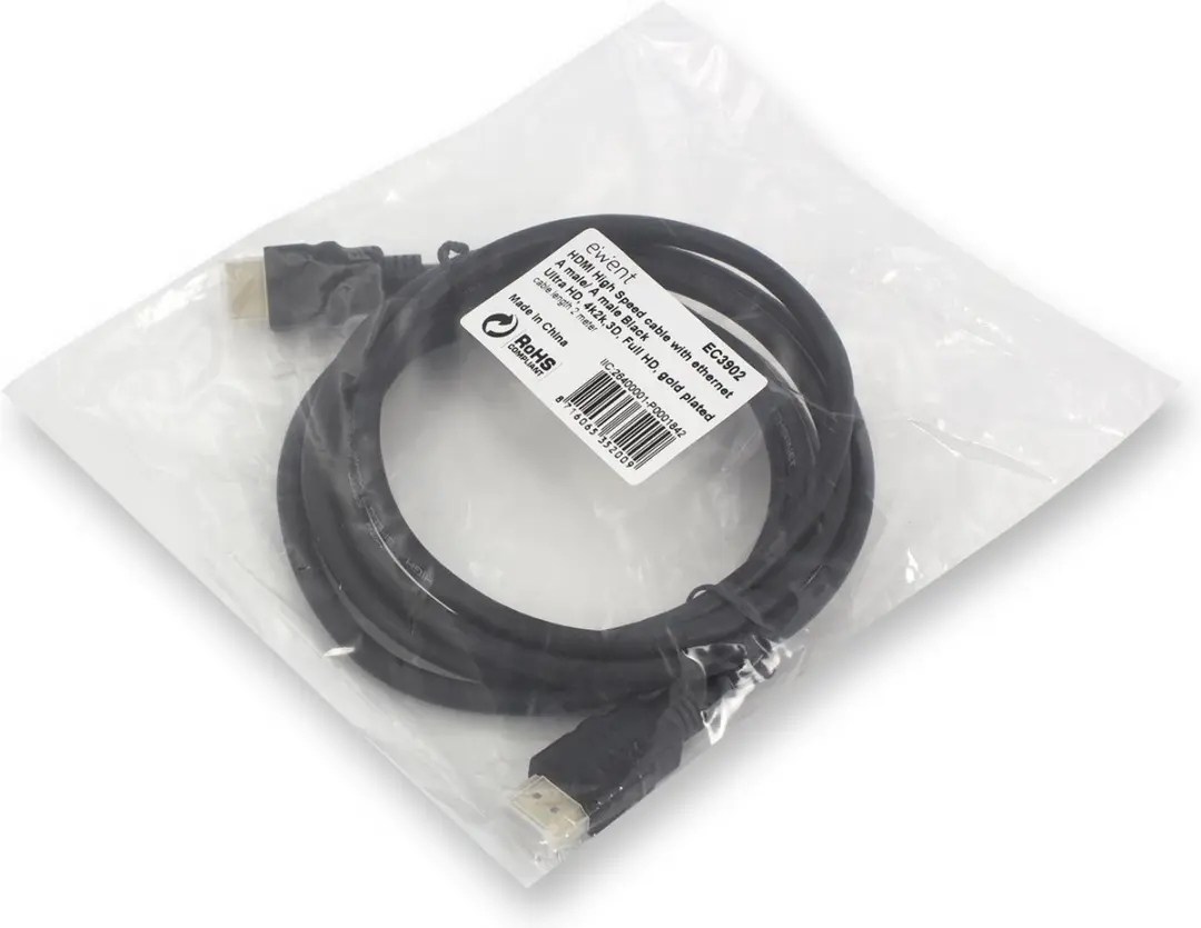 Ewent Eminent HDMI 4K Kabel 2m - Zwart