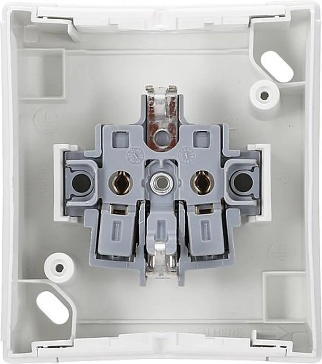 Panasonic Opbouw Stopcontact Buiten - Enkelvoudig Wit
