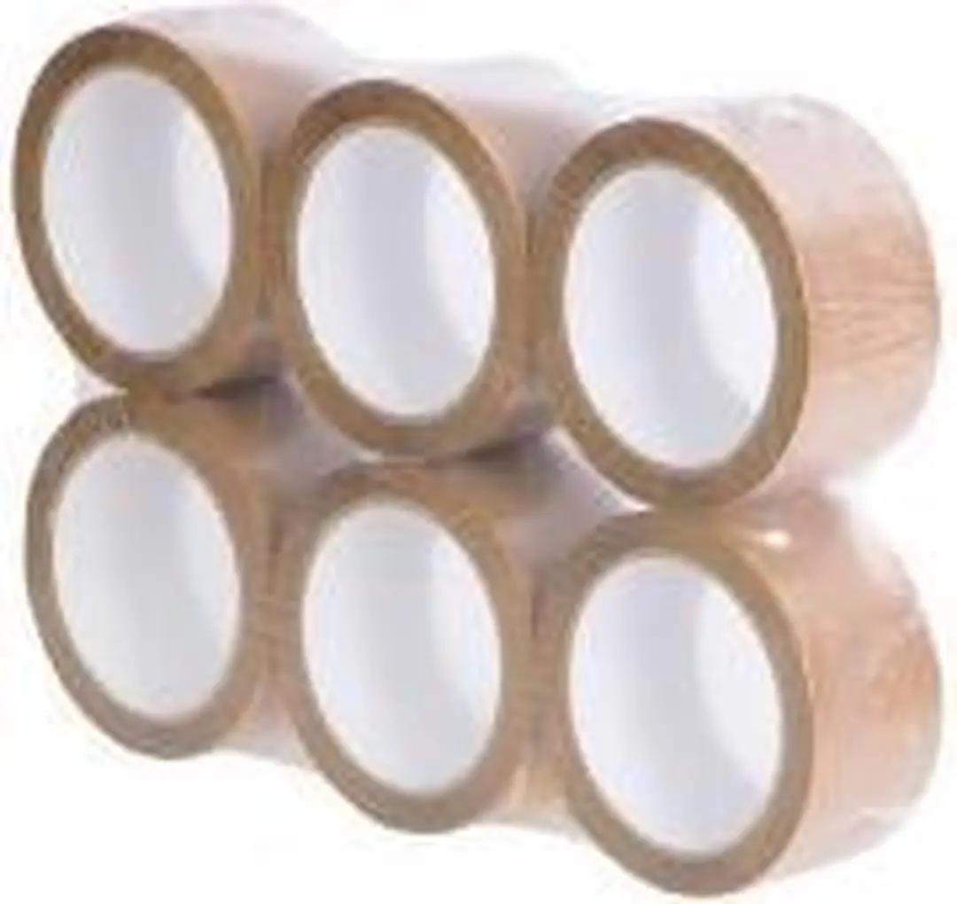 Sigma Verpakkingstape Bruin 66m x 48mm - 6 Stuks