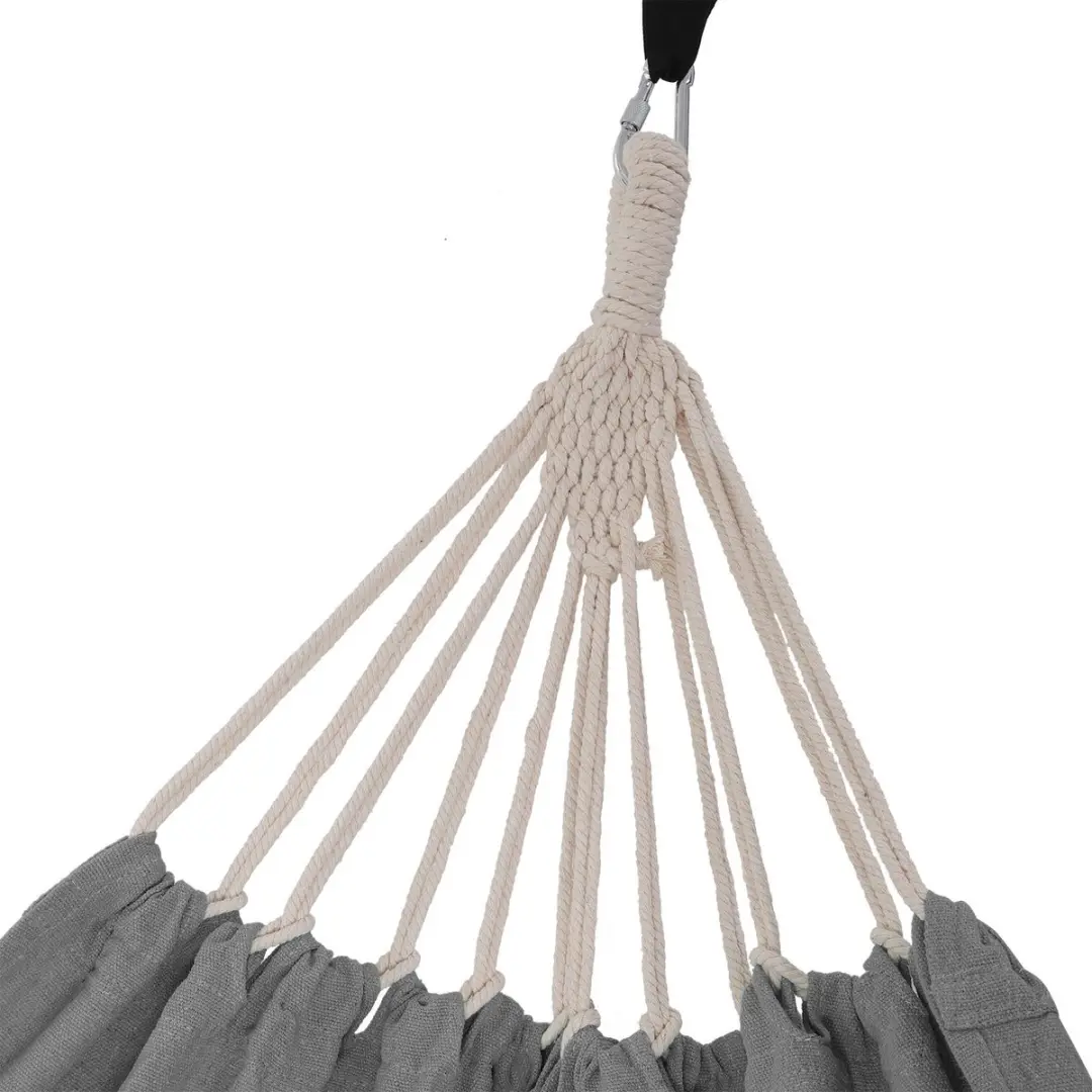 Songmics Hangmat 2 Persoon - 300 kg Grijs