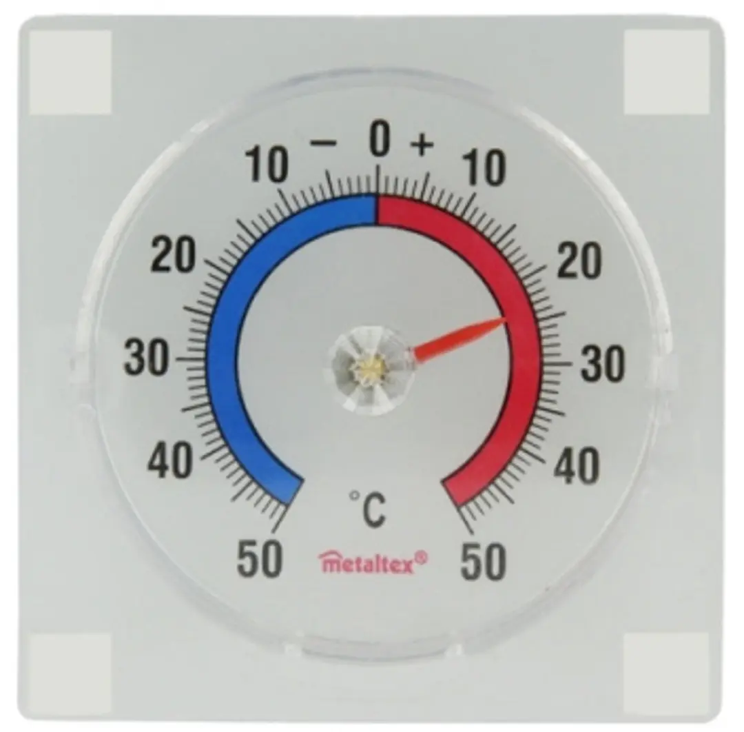 Metaltex Raam Thermometer 8x8cm