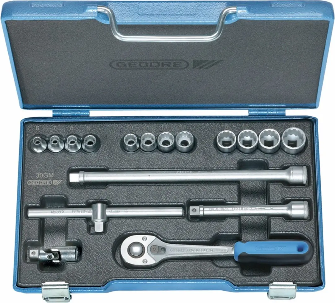 Gedore Dopsleutelset 3/8" 17-delig