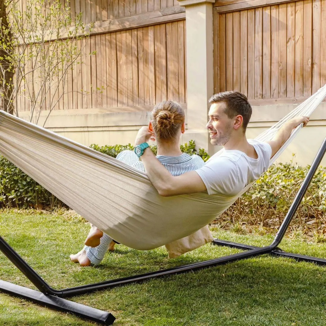 Songmics Hangmat 2 Personen - Wit