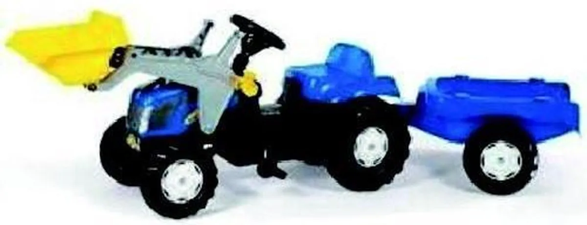 Rolly Toys New Holland Traptractor 023929 - Blauw/Zwart