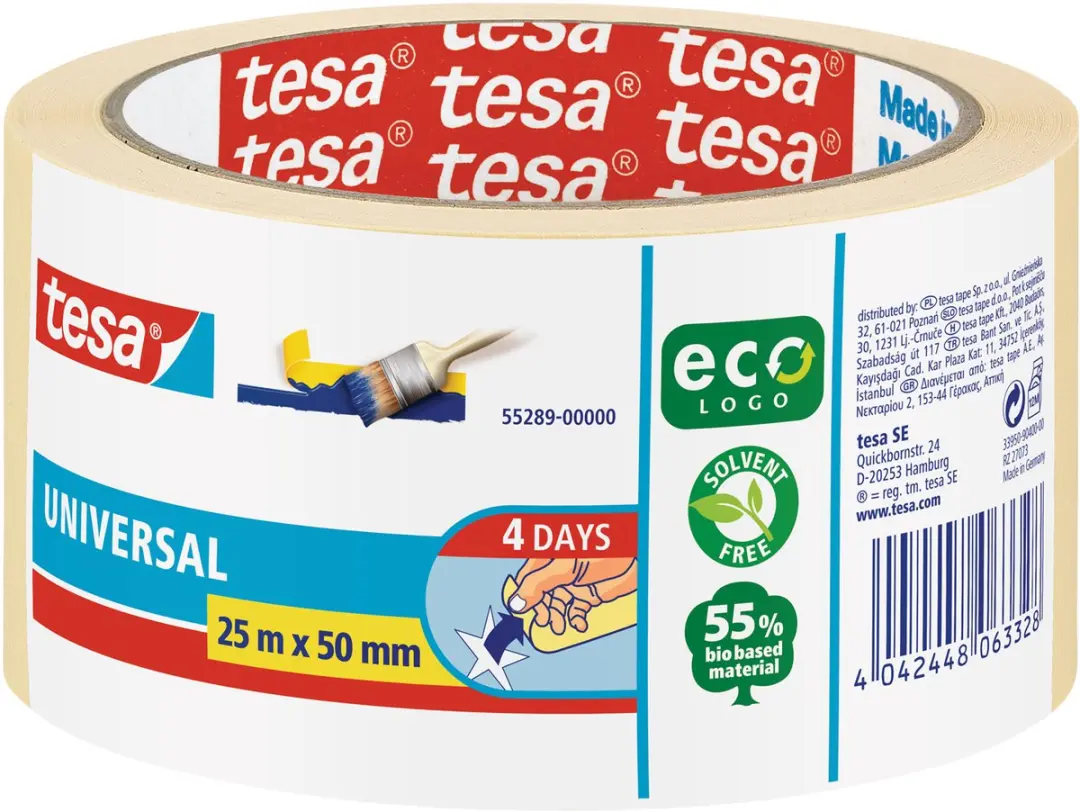 Tesa Universele Afplakband Wit