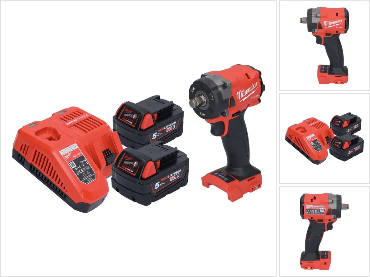 Milwaukee M18 FIW2F12-502 Accu-slagmoersleutel 339Nm