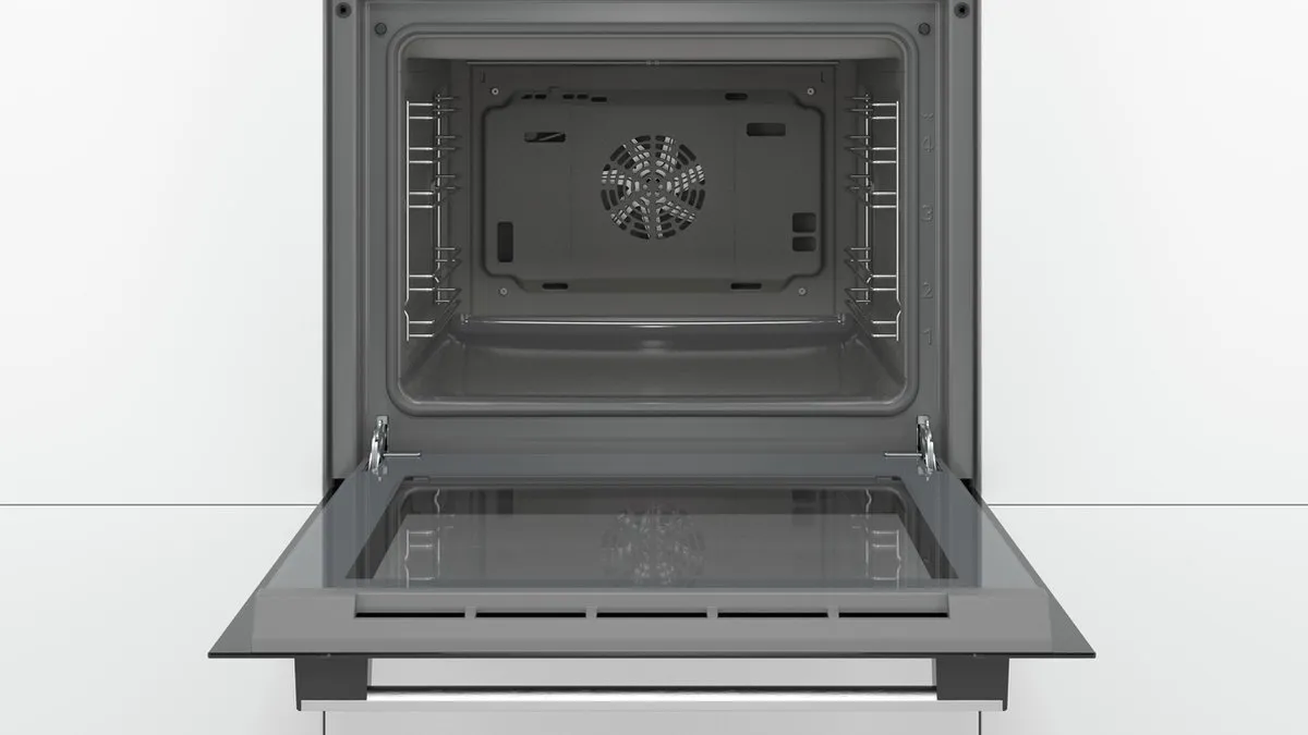 Bosch HBF154BS0 Inbouwoven 66L - Zwart/Roestvrijstaal