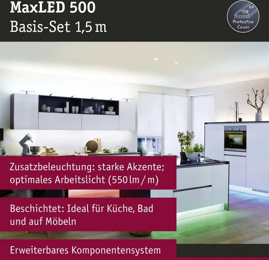 Paulmann MaxLED 500 RGBW LED-strip 150cm - Zilver