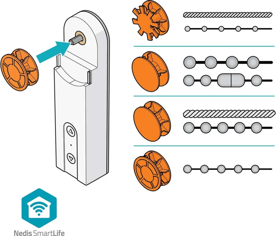 Nedis SmartLife Gordijnrobot BTMR10WT - Zonwering - Wit