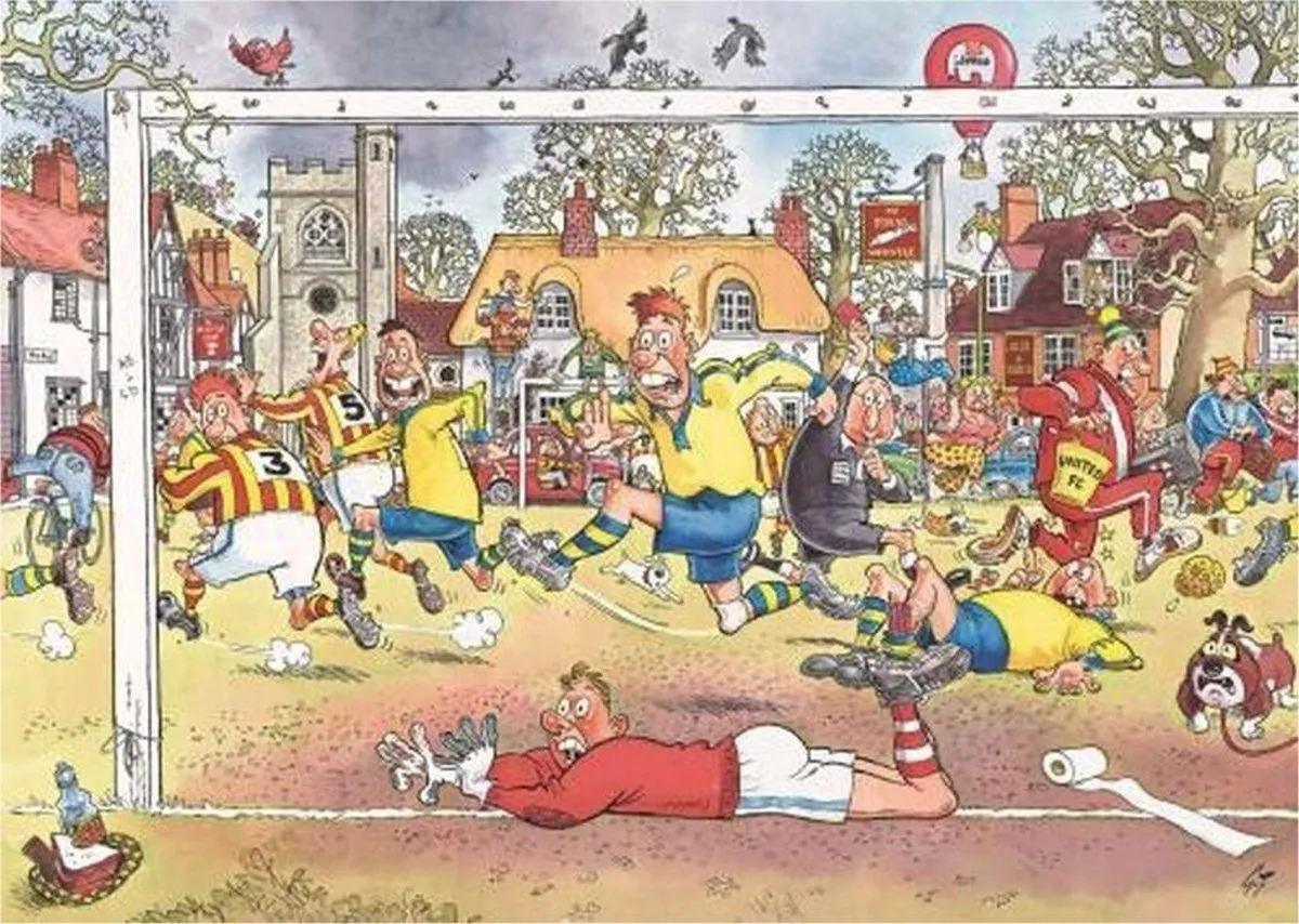 Wasgij Original 14 Voetbalgekte Puzzel 500 Stuks - Multicolor