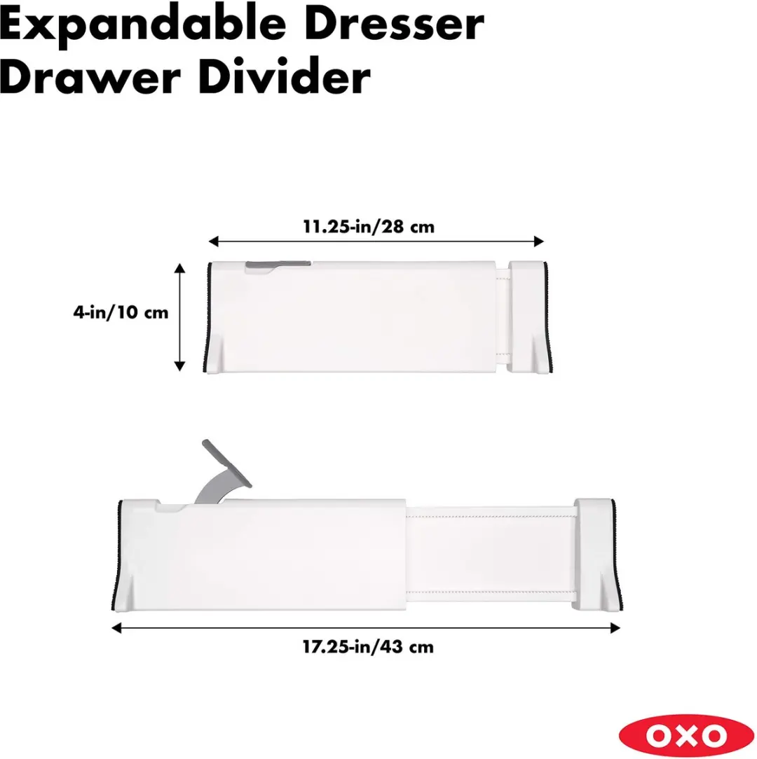 OXO Uitbreidbare Ladeverdeler - 2 Stuks Wit