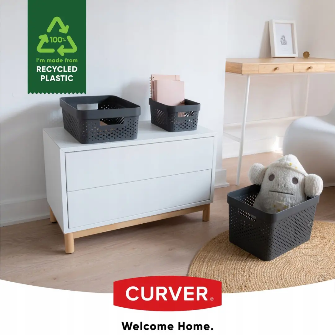 Curver Infinity-Dots Opbergbox 4,5L - Grijs
