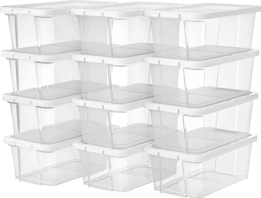 Songmics Schoenendozen Transparant 12 Stuks