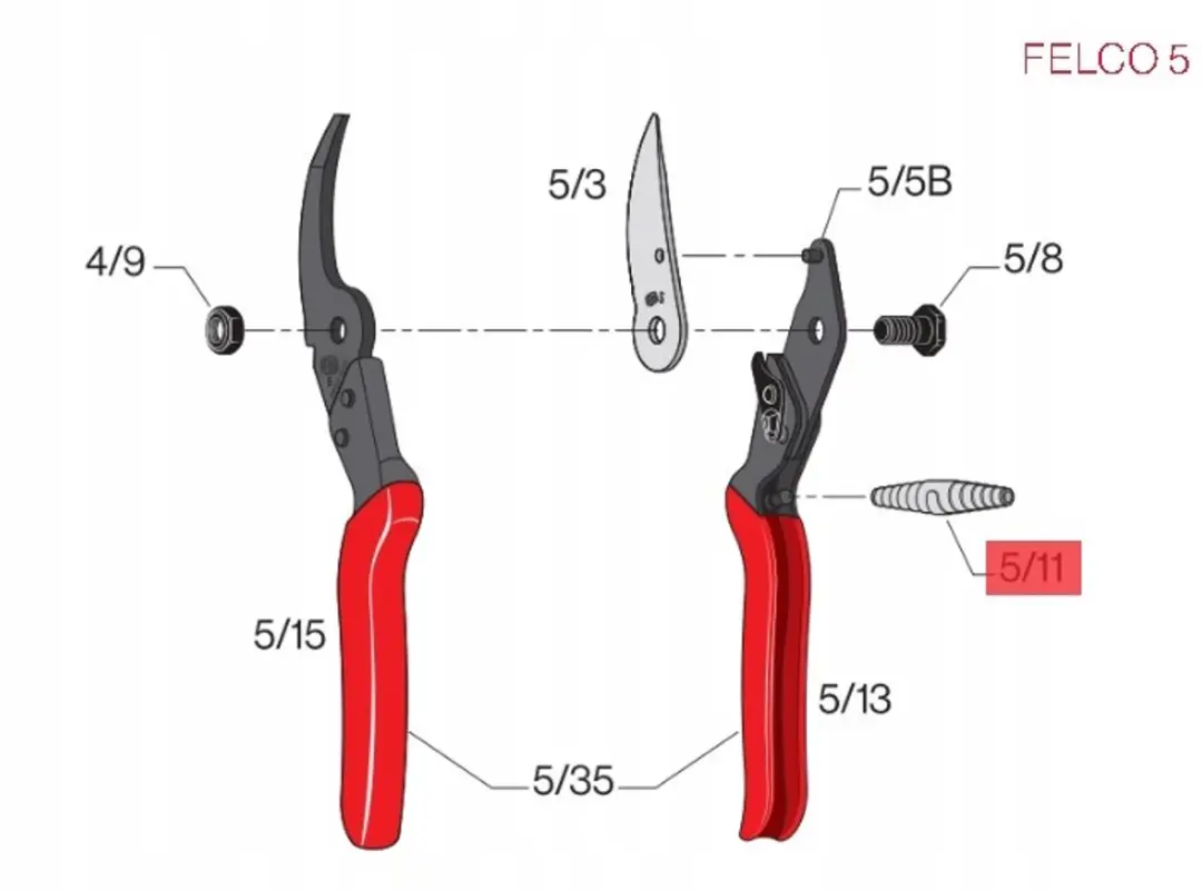 Felco 5/11 Vervangingsveer - Staal