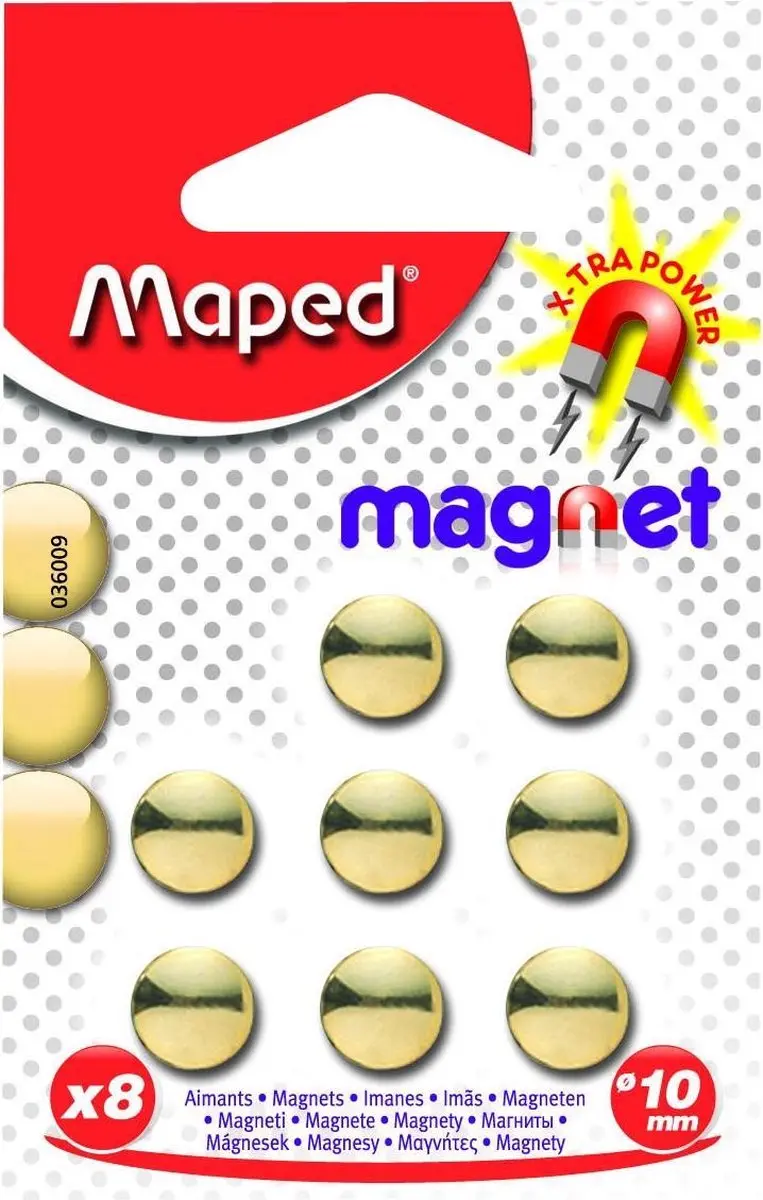 Maped Office Magneten 10mm Goud