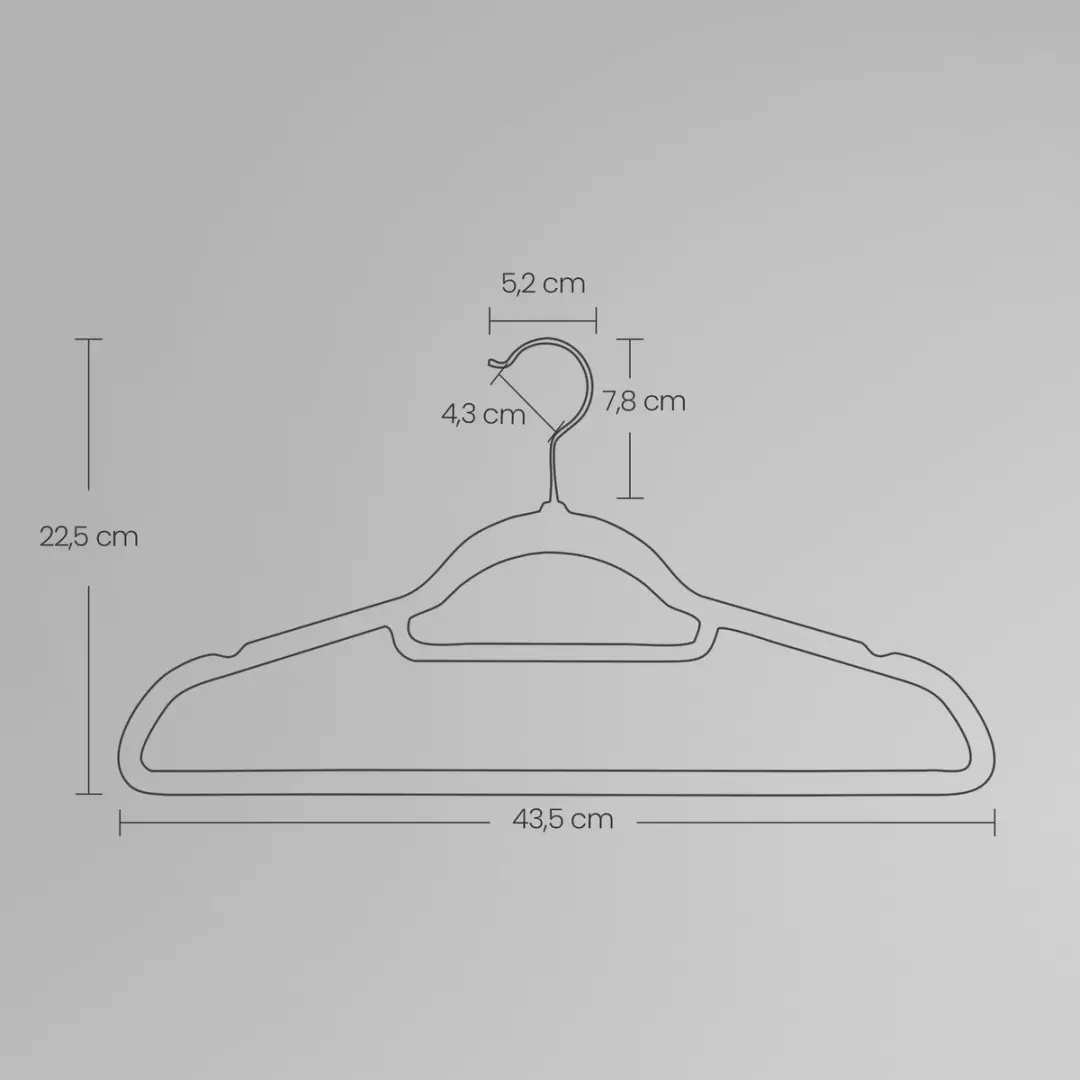 Songmics Fluwelen Kleerhangers - 50 Stuks - Roze/Wit