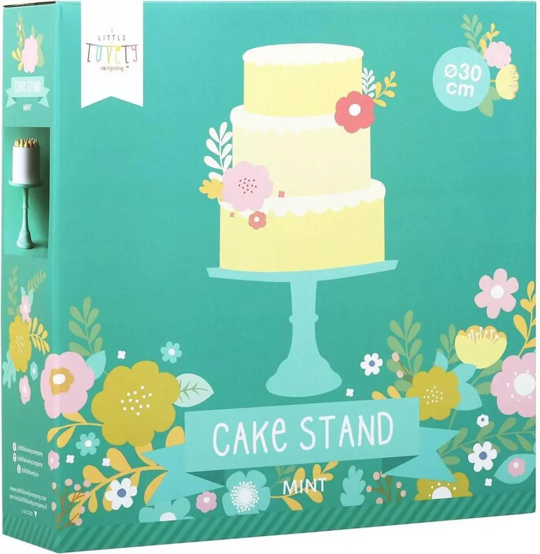 A Little Lovely Company Taartplateau 30cm - Mintgroen