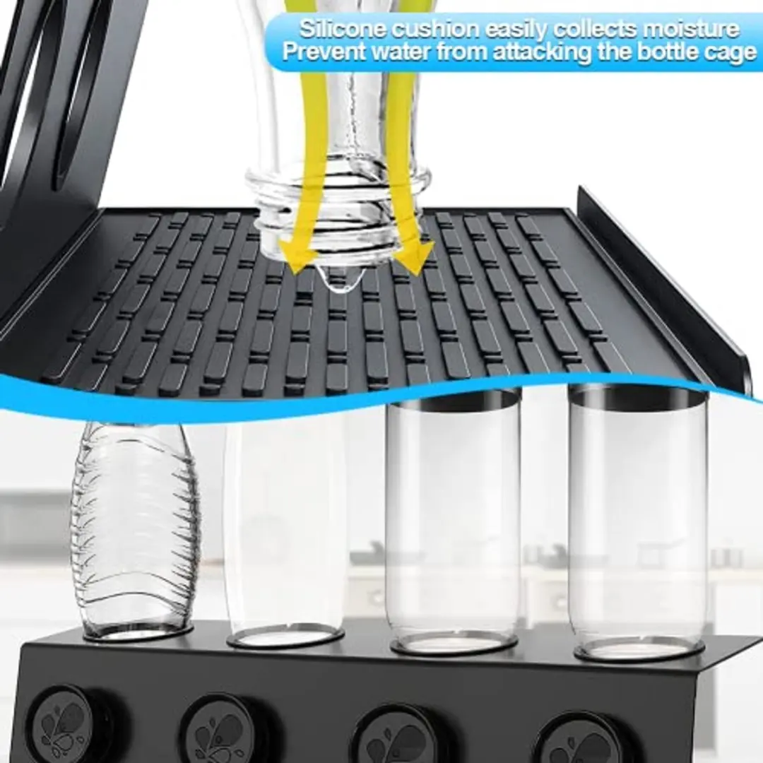 SodaStream Flessenhouder 4 Stuks - Zwart - afbeelding 6 van 6