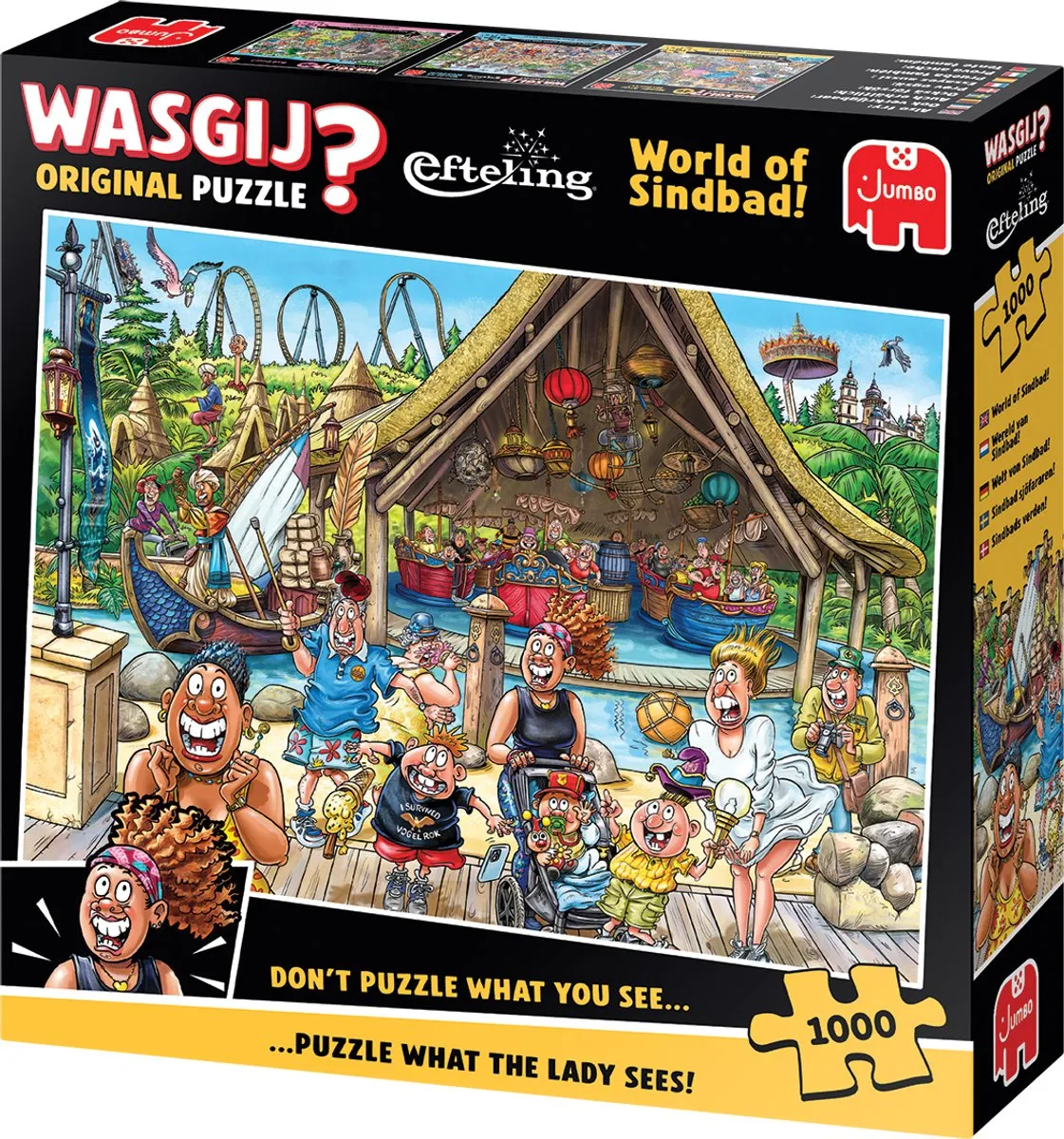 Wasgij Original Efteling - De Wereld van Sindbad! - 1000 stukjes puzzel - Legpuzzel
